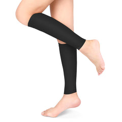 Edema & Shin Splint Compression Sleeves 20-30mmHg (XL-Black)